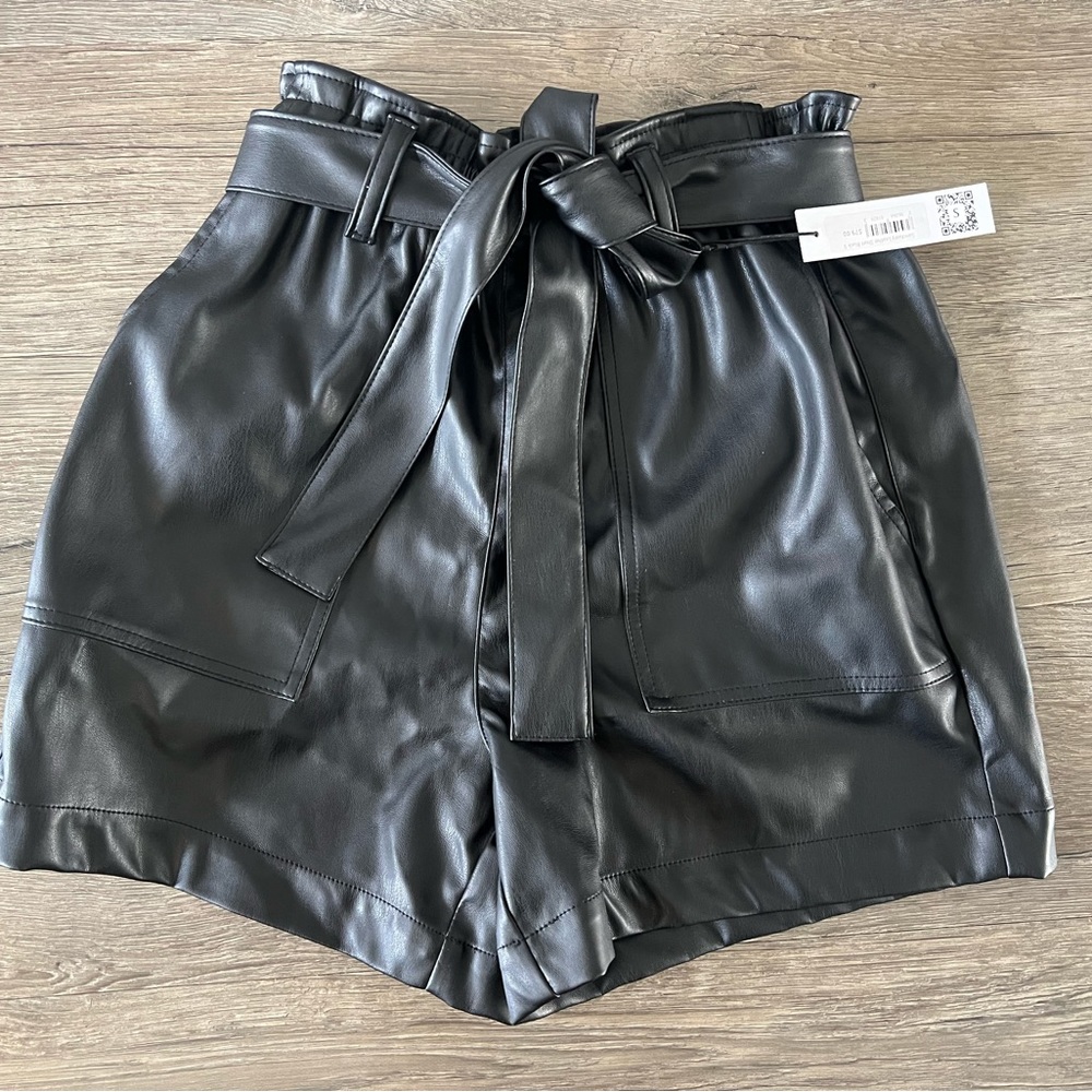 NWT Faux leather shorts